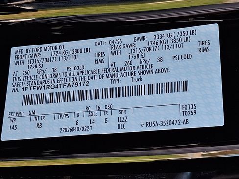 New 2026 Ford F150 Raptor AWD/4WD image 18