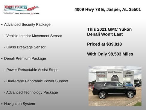 Used 2021 GMC Yukon Denali w/ Denali Premium Package AWD/4WD image 37