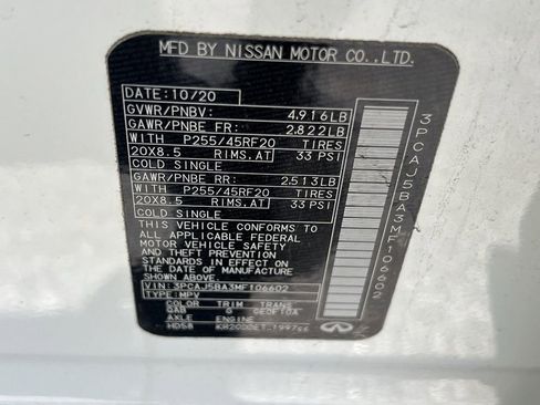 Used 2021 INFINITI QX50 Luxe w/ Appearance Package FWD image 30
