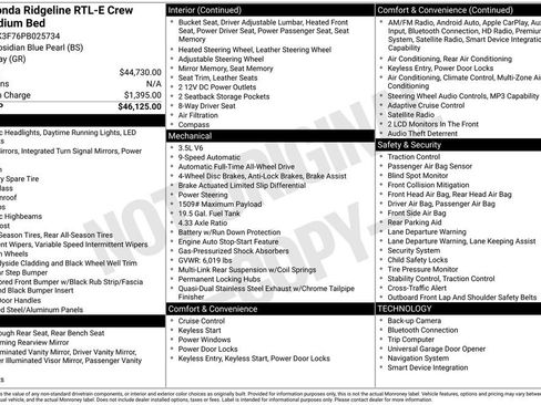 Used 2023 Honda Ridgeline RTL-E image 16