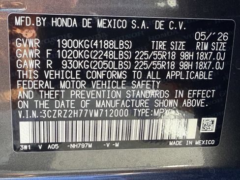 New 2027 Honda HR-V EX-L image 24