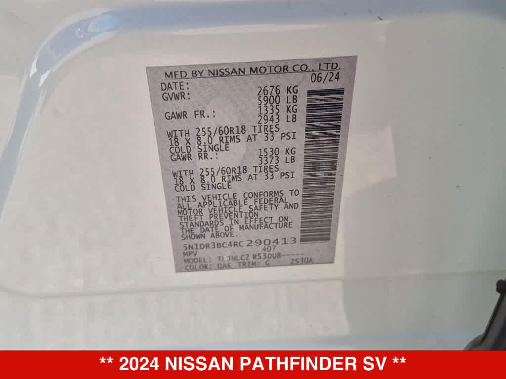 Used 2024 Nissan Pathfinder SV AWD/4WD image 34