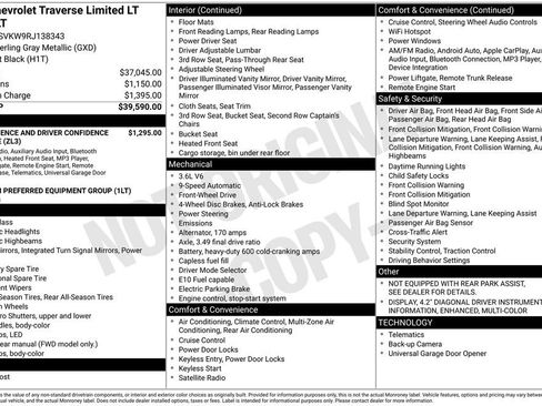 Used 2024 Chevrolet Traverse LT FWD image 36