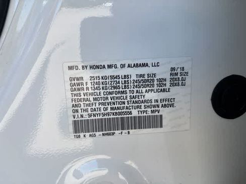 Used 2019 Honda Pilot Touring image 22