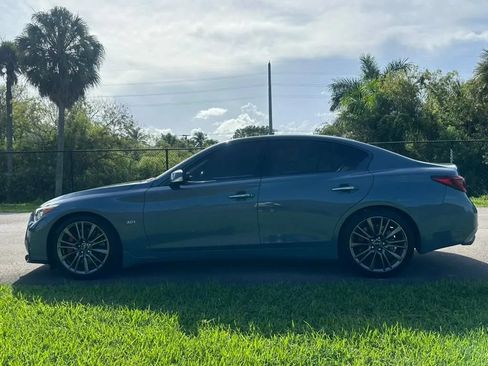 Used 2021 INFINITI Q50 Red Sport 400 w/ Carbon Fiber Package RWD image 7