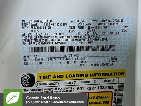 New 2026 Ford Expedition Max Platinum w/ Stealth Performance Package AWD/4WD image 37