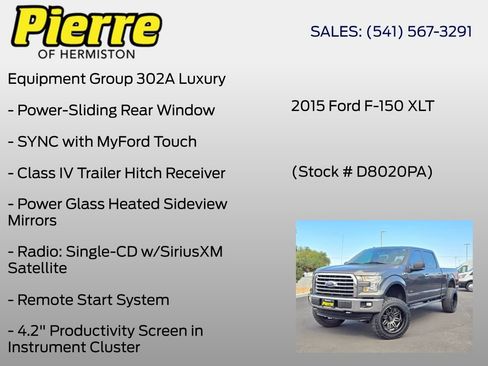 Used 2015 Ford F150 XLT w/ Equipment Group 302A Luxury AWD/4WD image 6