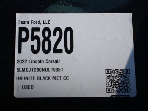 Certified 2022 Lincoln Corsair AWD w/ Equipment Group 101A image 25