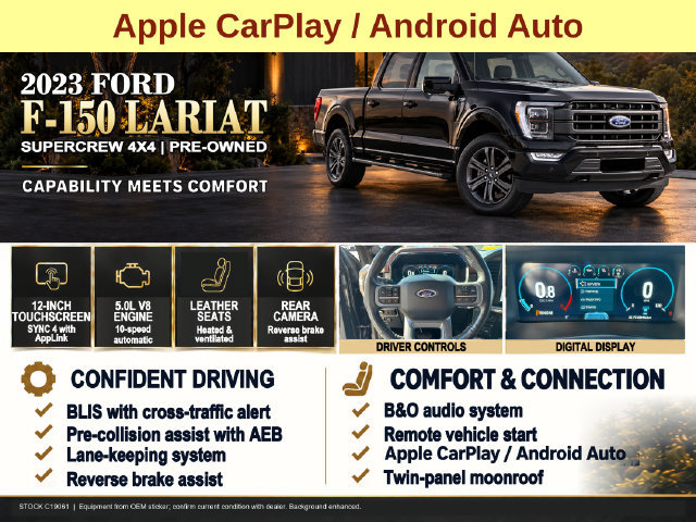 Certified 2023 Ford F150 Lariat w/ Equipment Group 502A High AWD/4WD image 8