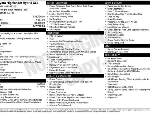 Used 2024 Toyota Highlander XLE AWD/4WD image 27