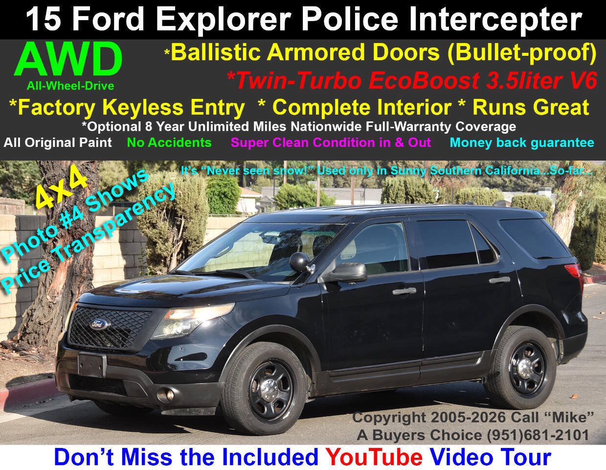 Used 2015 Ford Explorer 4WD Police Interceptor image 1