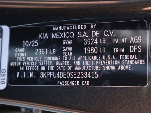 New 2025 Kia K4 EX image 40