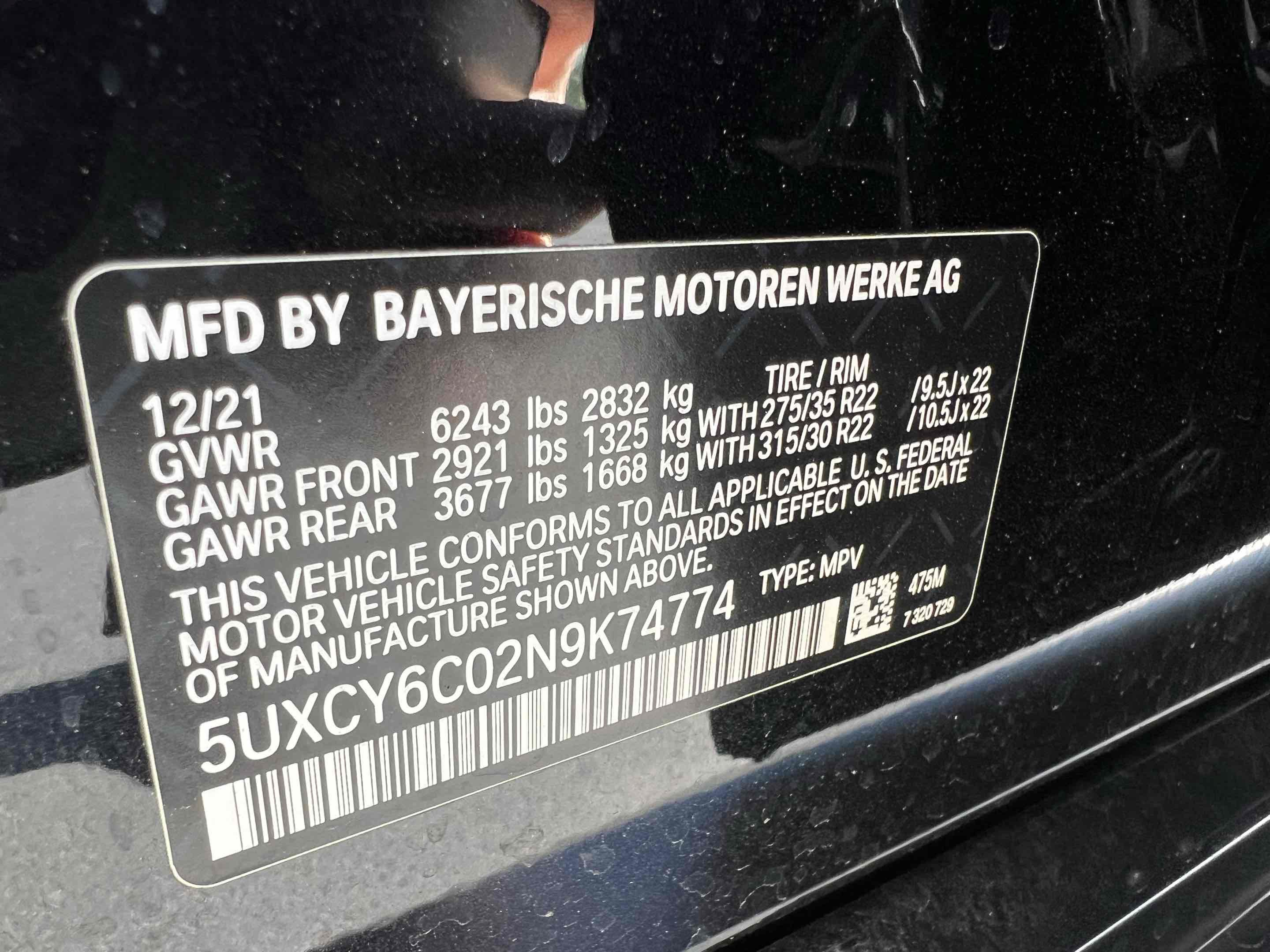 Used 2022 BMW X6 xDrive40i w/ Executive Package AWD/4WD image 8