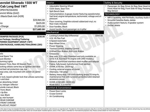 Used 2014 Chevrolet Silverado 1500 W/T w/ Chrome Bumper Package RWD image 1