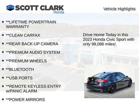 Used 2023 Honda Civic Sport image 11