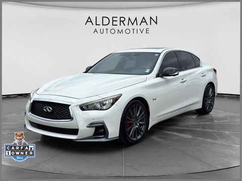 Used 2018 INFINITI Q50 Red Sport 400 w/ Proactive Package RWD image 1