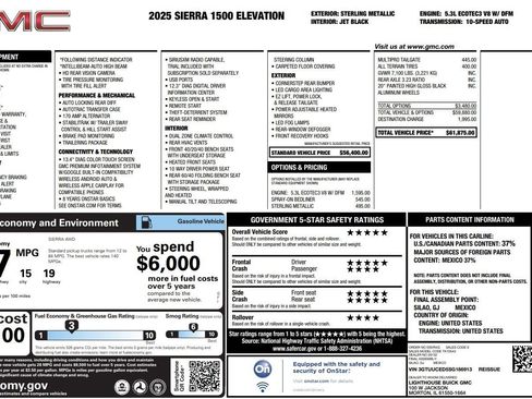 Used 2025 GMC Sierra 1500 Elevation AWD/4WD image 40