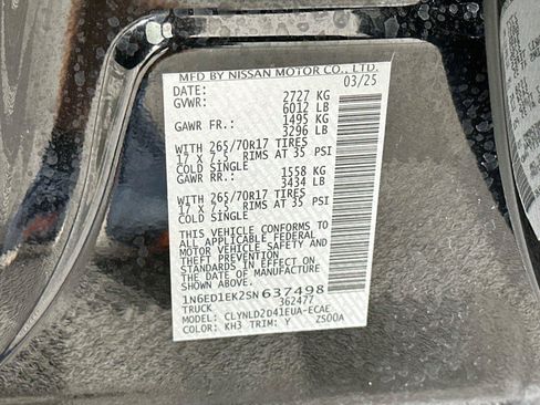 Used 2025 Nissan Frontier PRO-4X w/ Pro Premium Package AWD/4WD image 24