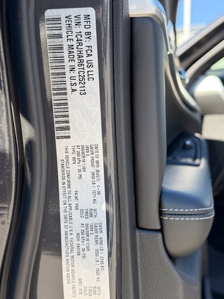 New 2026 Jeep Grand Cherokee Altitude AWD/4WD image 22