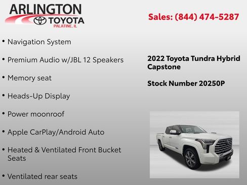 Used 2022 Toyota Tundra Capstone AWD/4WD image 2