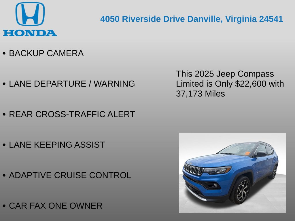 Used 2025 Jeep Compass Limited AWD/4WD image 12