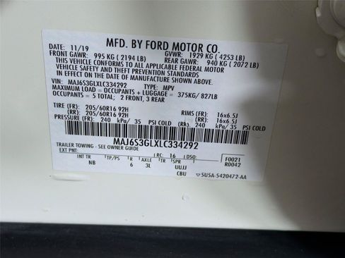 Used 2020 Ford EcoSport SE w/ SE Convenience Package AWD/4WD image 39