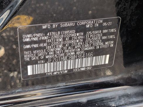 Certified 2021 Subaru Crosstrek 2.5i Limited w/ Moonroof Package 1 image 38