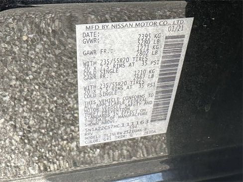 Used 2021 Nissan Murano SL w/ SL Moonroof Package image 32