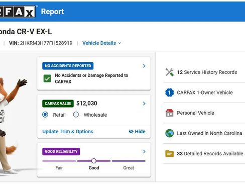 Used 2015 Honda CR-V EX-L image 3