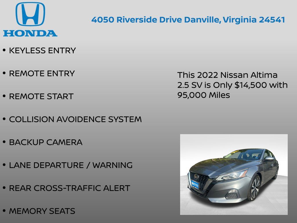 Used 2022 Nissan Altima 2.5 SV FWD image 7