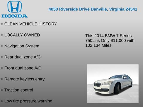 Used 2014 BMW 750Li RWD image 7