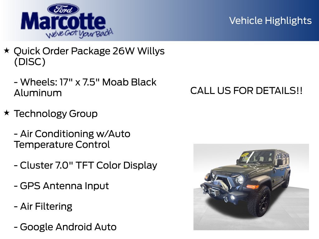 Used 2021 Jeep Wrangler Unlimited Sport AWD/4WD image 32
