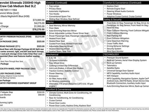 Used 2024 Chevrolet Silverado 2500 High Country w/ High Country Premium Package AWD/4WD image 10