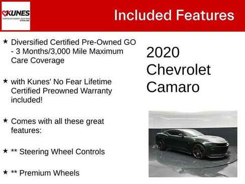 Used 2020 Chevrolet Camaro SS RWD image 4