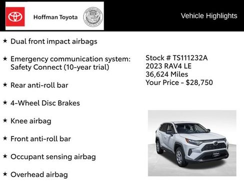 Used 2023 Toyota RAV4 LE FWD image 22