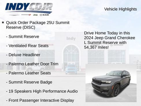 Used 2024 Jeep Grand Cherokee L Summit AWD/4WD image 7