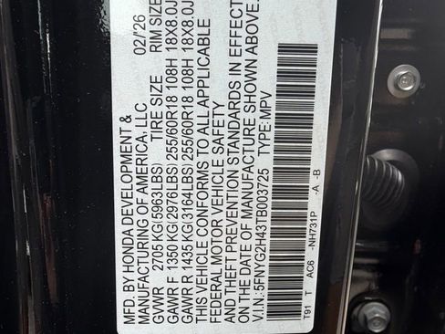 New 2026 Honda Pilot EX-L image 27