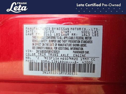 Used 2024 Nissan Sentra SR w/ SR Premium Package image 26