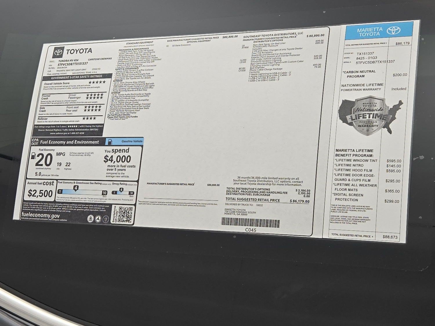 New 2026 Toyota Tundra Capstone AWD/4WD image 34