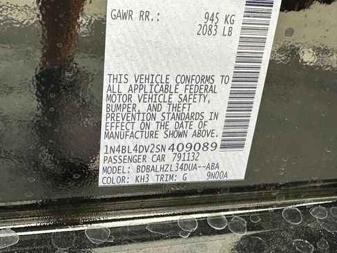 New 2025 Nissan Altima 2.5 SV image 15