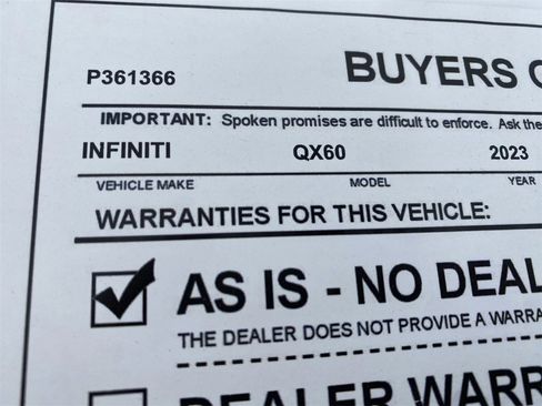 Certified 2023 INFINITI QX60 Luxe w/ Cargo Package image 37