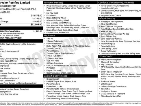 Used 2024 Chrysler Pacifica Limited w/ S Appearance Package FWD image 3