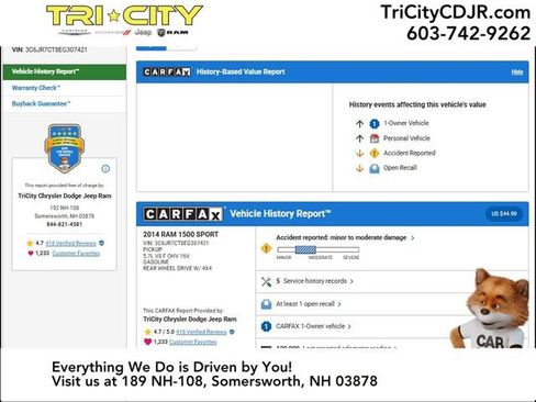 Used 2014 RAM 1500 Sport w/ Convenience Group image 2