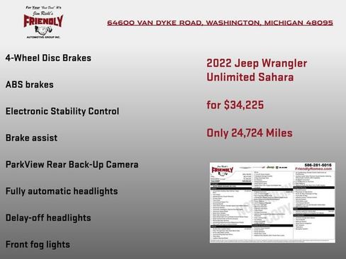 Used 2022 Jeep Wrangler Unlimited Sahara AWD/4WD image 6