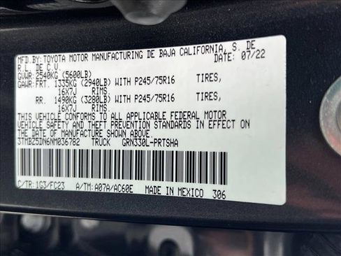 Certified 2022 Toyota Tacoma SR5 w/ Technology Package image 27