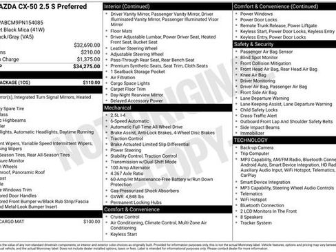 Certified 2023 MAZDA CX-50 2.5 S w/ Cargo Package AWD/4WD image 30