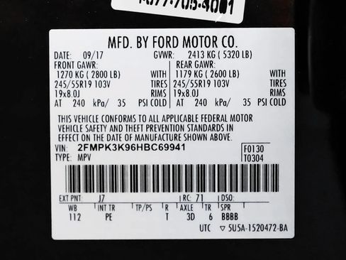 Used 2017 Ford Edge Titanium w/ Equipment Group 301A FWD image 73