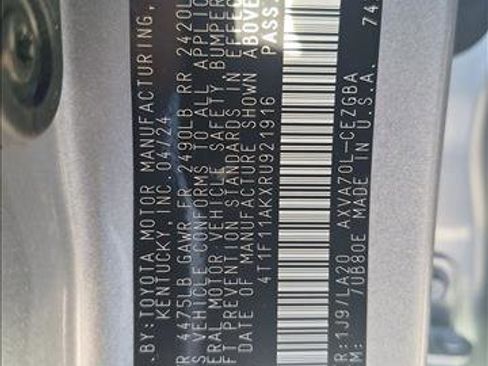 Certified 2024 Toyota Camry XLE image 24