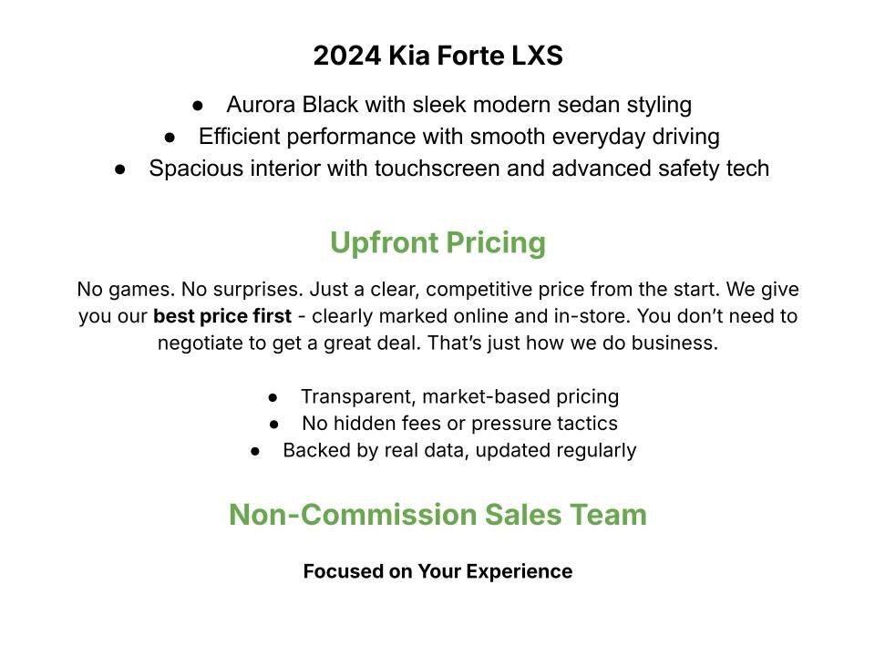 Used 2024 Kia Forte LXS w/ LXS Technology Package FWD image 3