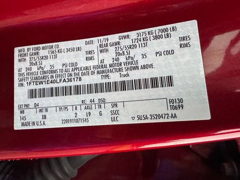 Certified 2020 Ford F150 XLT w/ Equipment Group 302A Luxury AWD/4WD image 27